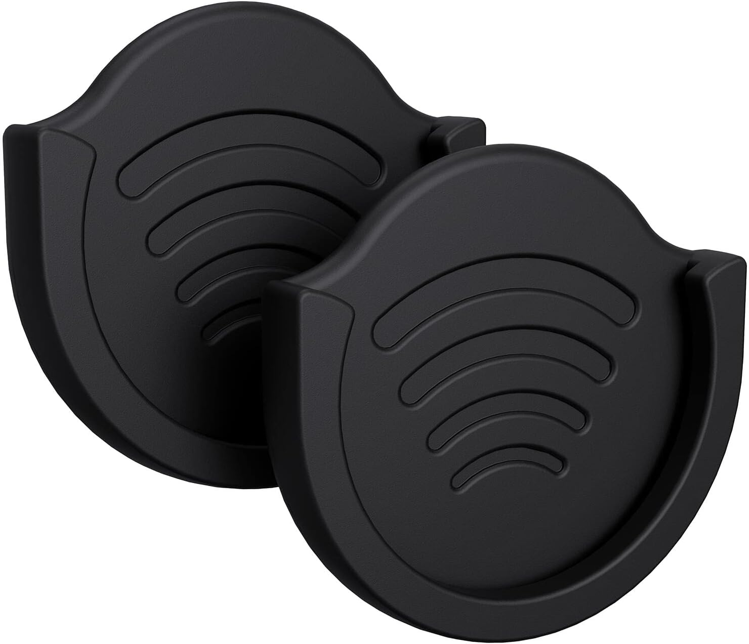 pop-tech Car Grips Mount for Phone Stand, 2 Pack Phone Holder for Collapsible Grip/Socket Mount Users with 3M Sticky Adhesive Replacement Used on Dashboard, Home, Desk, Wall - Black