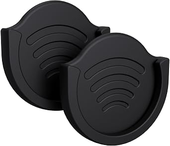 pop-tech Car Grips Mount for Phone Stand, 2 Pack Phone Holder for Collapsible Grip/Socket Mount Users with 3M Sticky Adhesive Replacement Used on Dashboard, Home, Desk, Wall - Black