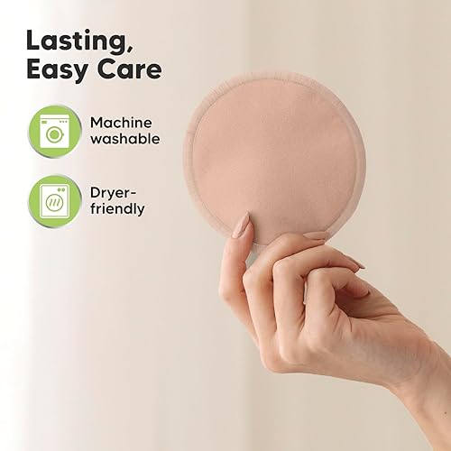 Miniatura 7 de Almohadillas de lactancia reutilizables para lactancia materna, paquete de 14  4 capas de viscosa de bambú, almohadillas de lactancia materna,