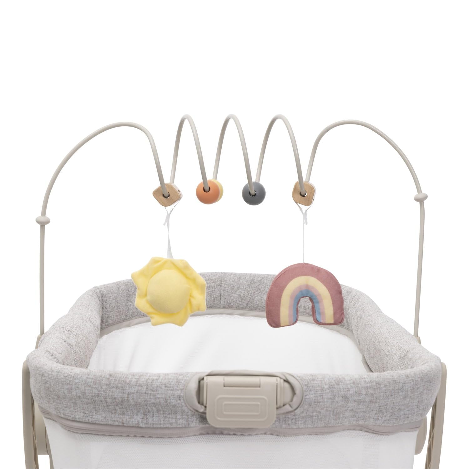 Chicco Baby Hug 4en1 Armonía, Cuna, Hamaca, Trona y Silla de Mesa 0-36 Meses, Altura Regulable con Pedal, Barra de Juego y Tela de Red para Circulación de Aire, Solución Ahorraespacio