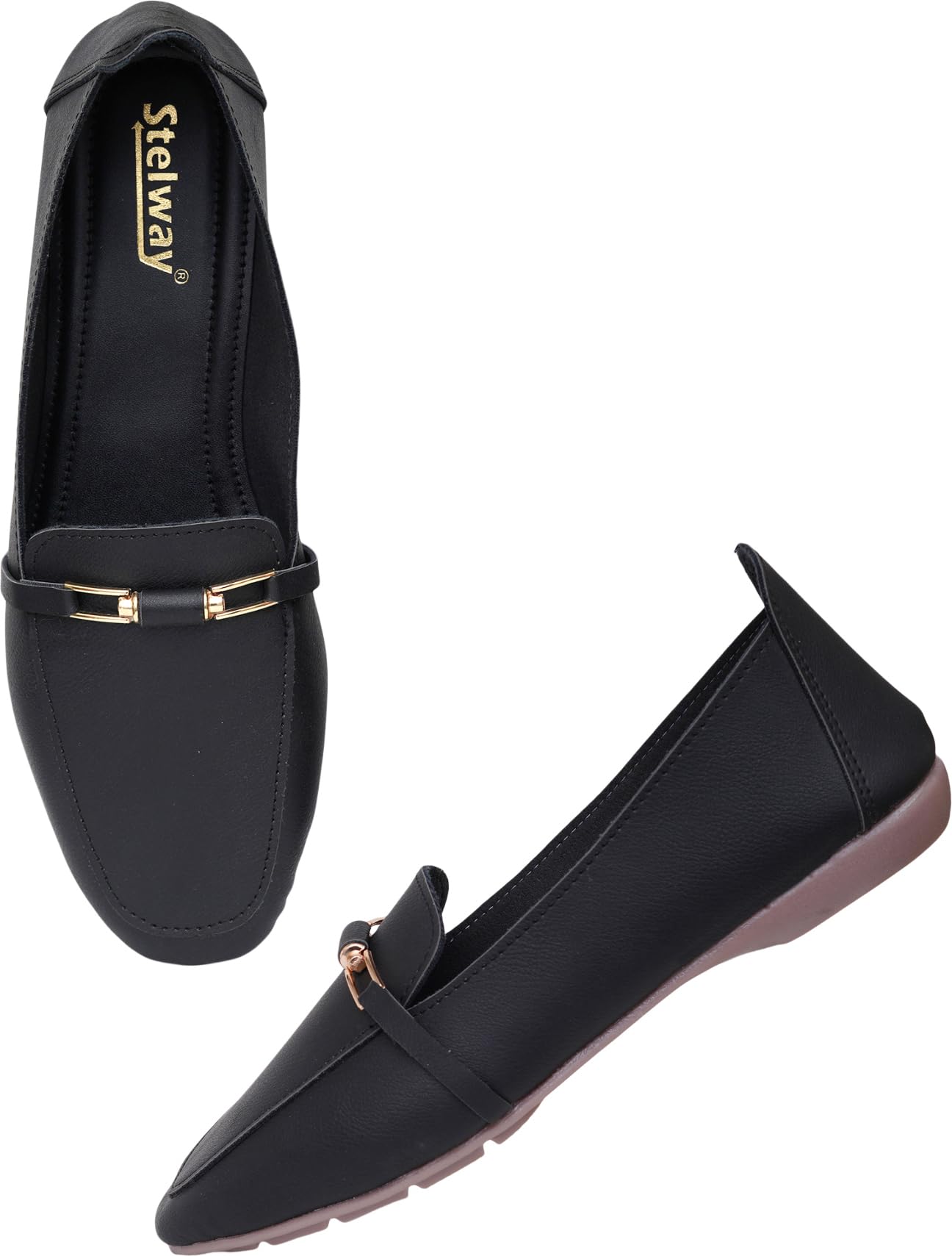 STELWAY Footwear Bellies for Women & Girls || Shoe Type: Ballerinas || Heel Type: Flat || Color: Black || Size: 7 UK || Model No. 137. (B0CY2F7D4W) Amazon Price History, Amazon Price Tracker