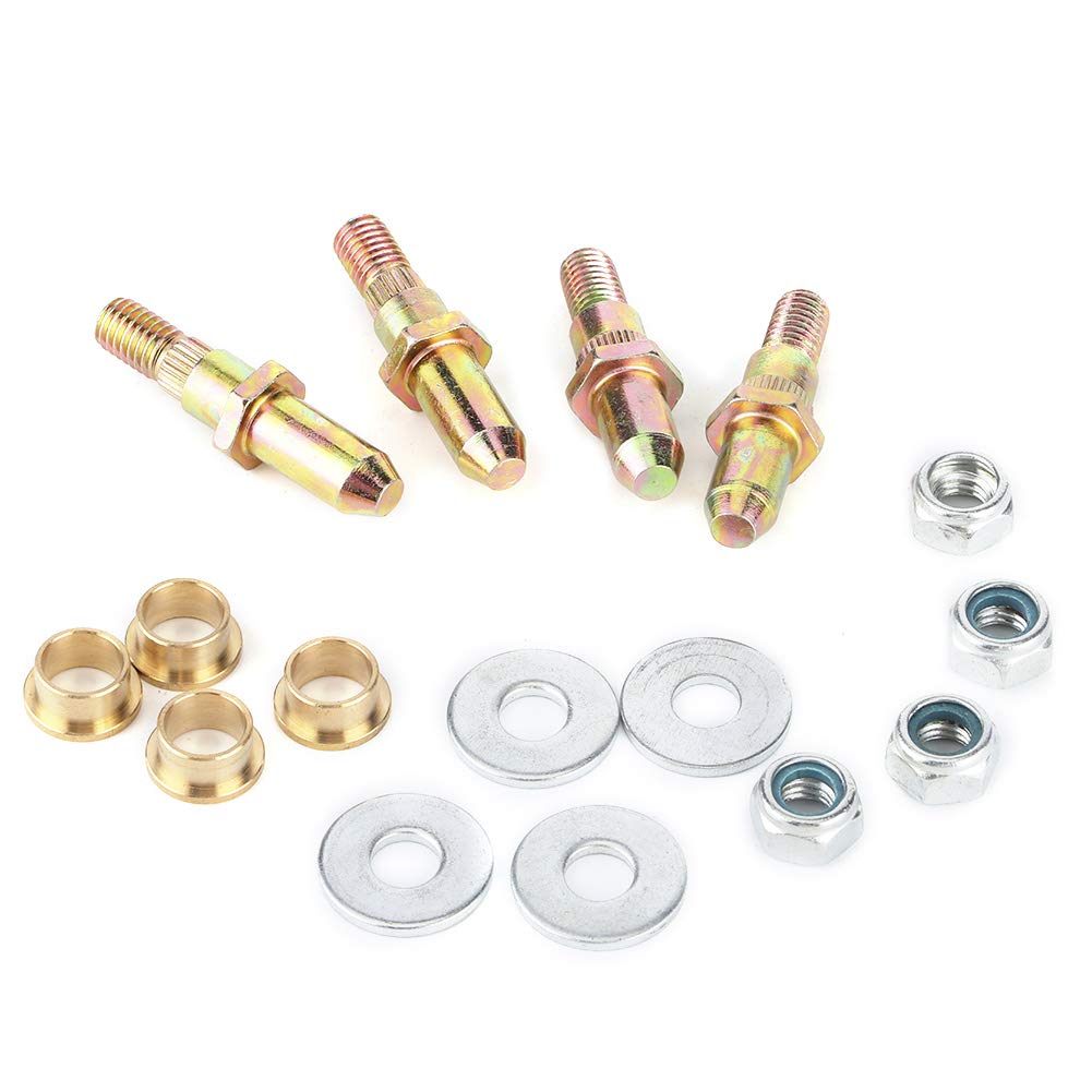 Door Hinge Pins Bushing Set 19299324 Fit for Chevrolet Avalanche, Reliable Replacement Parts, Fit for Tahoe Yukon, Steel Pin + Brass, 16 Pieces