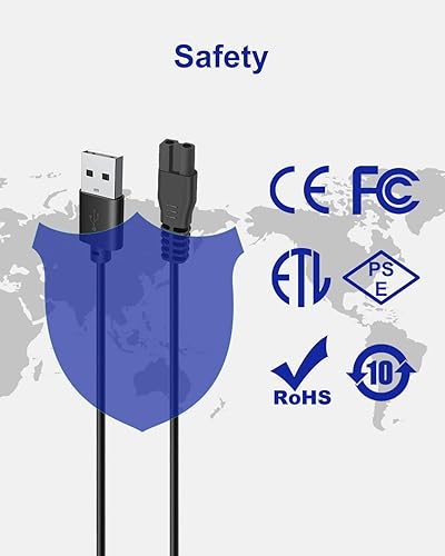 Miniatura 6 de uijino Ceenwes - Cable de carga para cortar perros, cable de carga USB de 5 V para CEENWES para cortadoras de pelo de mascotas, cable de carga de