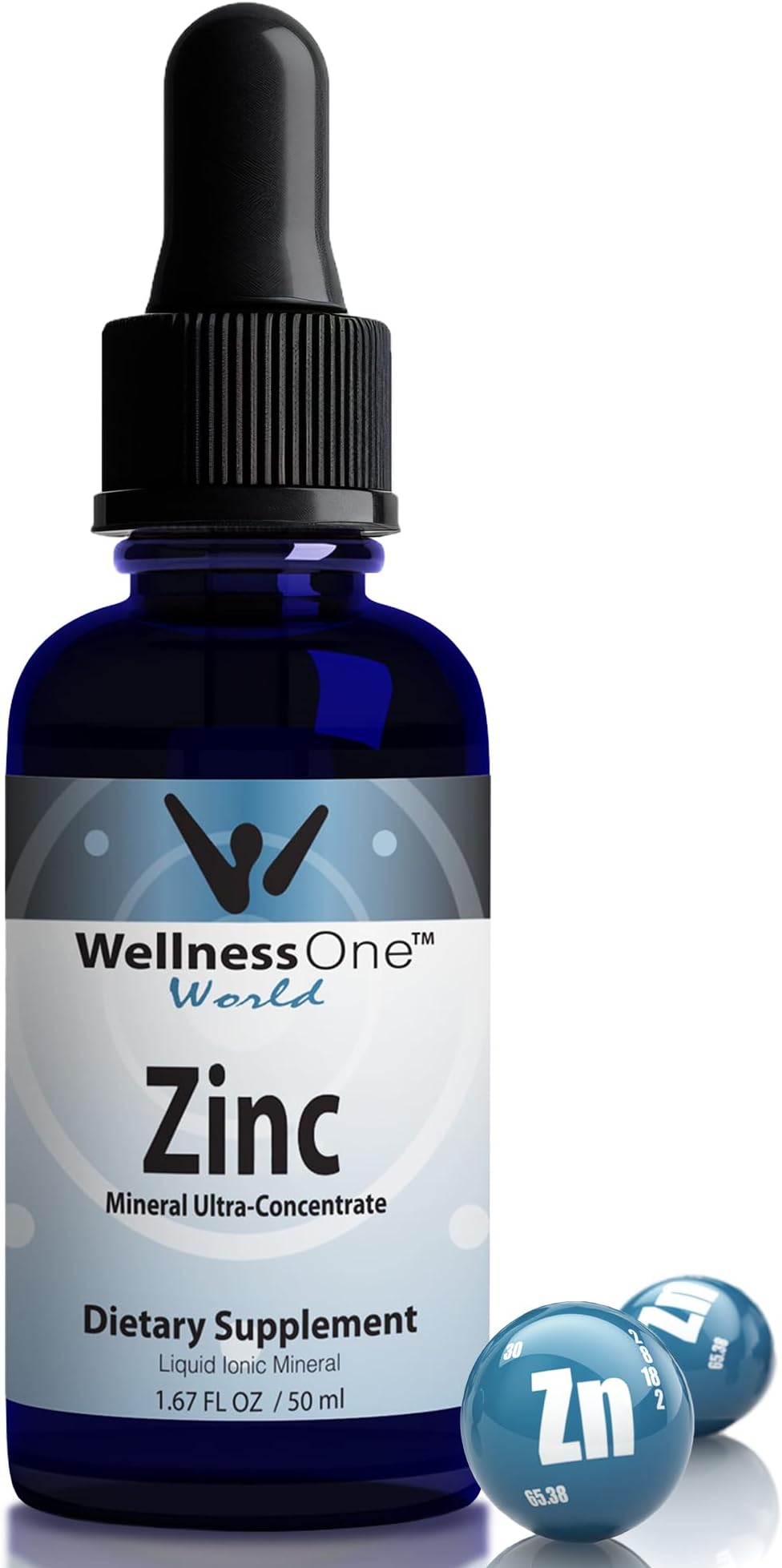 Zinc - Premium Liquid Ionic Mineral Immune Support(100 days at 15 mg Per 10 Drop Serving) 50 ml Bottle