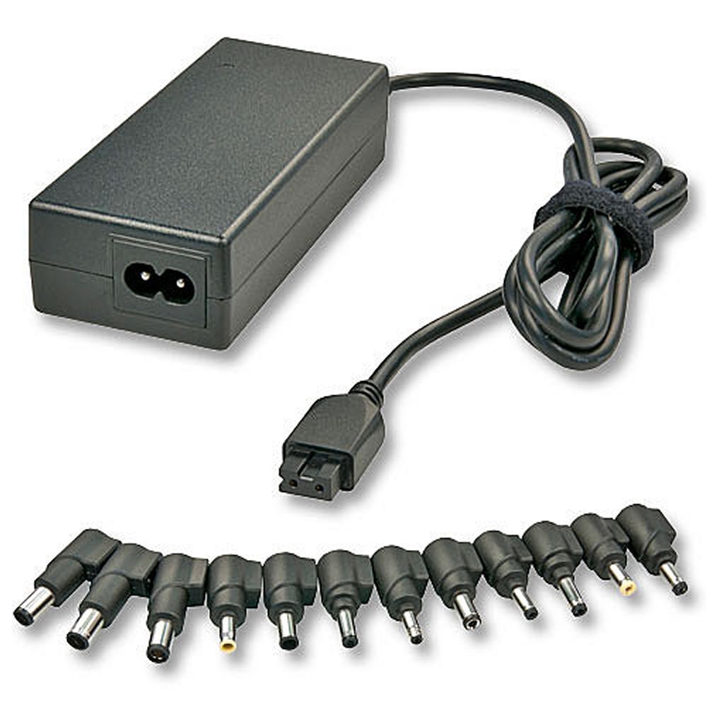 Lindy 71302 - Fuente de alimentación Universal para portátil, 75 W, Color Negro