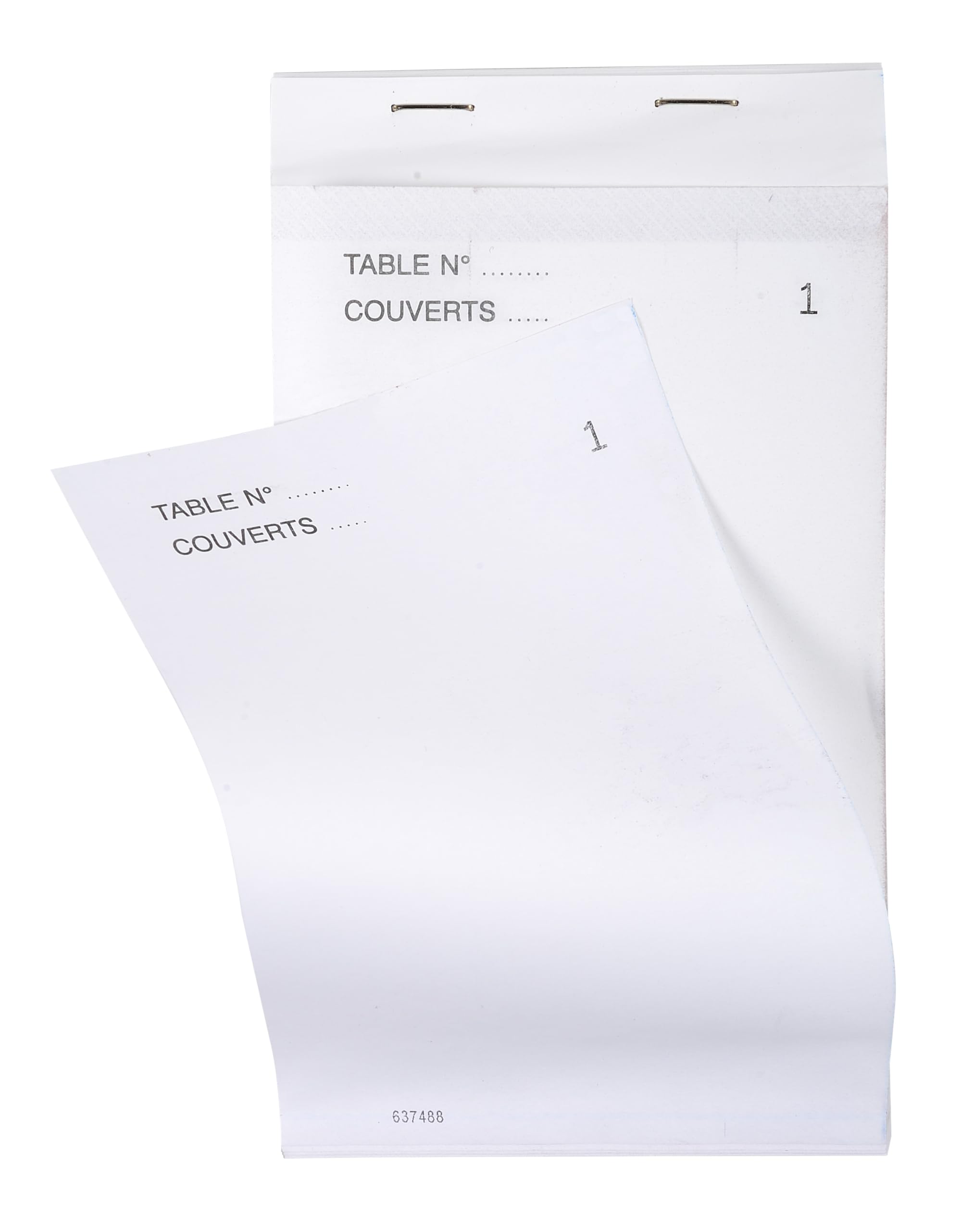 Exacompta - Réf. 96204E - Carton de 50 blocs Maître d'Hôtel - Carnet de commande pour restaurants - 50 feuillets blancs autocopiants en 3 exemplaires numérotés - Format vertical 9,6 x 17 cm