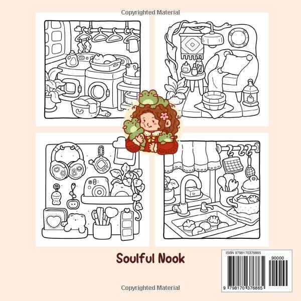Cozy Homebody: Coloring Book for Adults and Teens Featuring Cozy Home Corners, Daily Activities, and Self-Care for Relaxation image 3