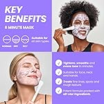Wonderskin 8 Minute Mask, Hydrating and Anti Aging Face Mask Packed with Vitamin C and Niacinamide, Moisturizing Face Masks Pack of 8 - Image 2