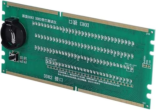 Miniatura 4 de VBESTLIFE - Tarjeta base de escritorio para PC, DDR 2/DDR 3 RAM con ranura de memoria RAM con luz LED