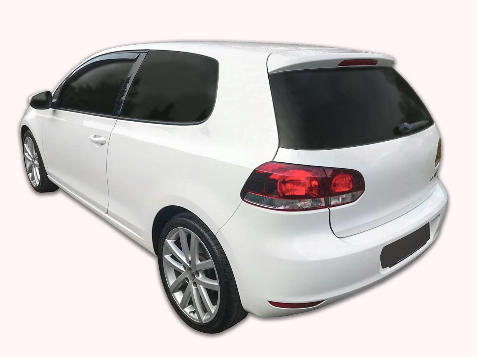 Deflettori D'Aria Heko Per Volkswagen Golf 6 VI 3 Porte 2008-2013 - Nero Antivento - Foto 4