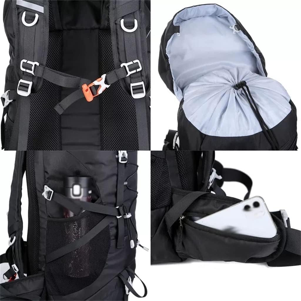 50L Camping Backpack Hiking Bag Multi Pocket Outdoor Mountaineering Sports Shoulder Bag