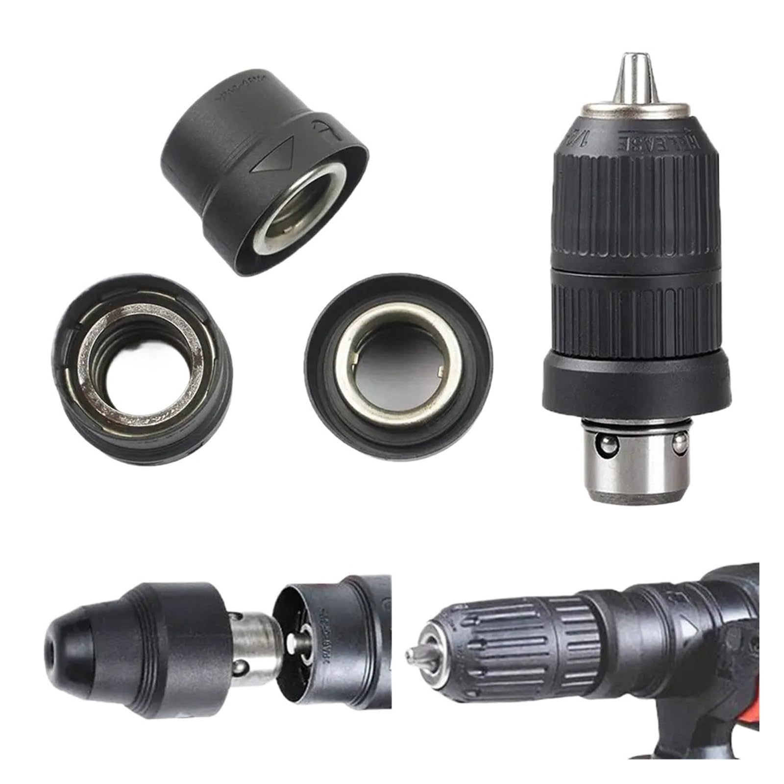 Portabrocas Cambio Rápido Para Martillo Rotativo, Equipo(3)
