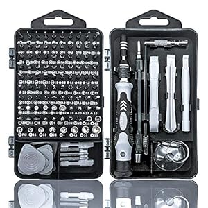 Schroevendraaierset, fijnmechanica, 115-in-1 mini-fijnmechanica-set, magnetische torx-bit, precisie-elektronica…