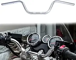 7/8" Motocicleta Drag Bars Guidão 22Mm Guidão Universal para Sportster Xl 883 1200 Cruiser Bobber Custom Chopper Softail Dyna Tour Glide Road Cg125 Chrome