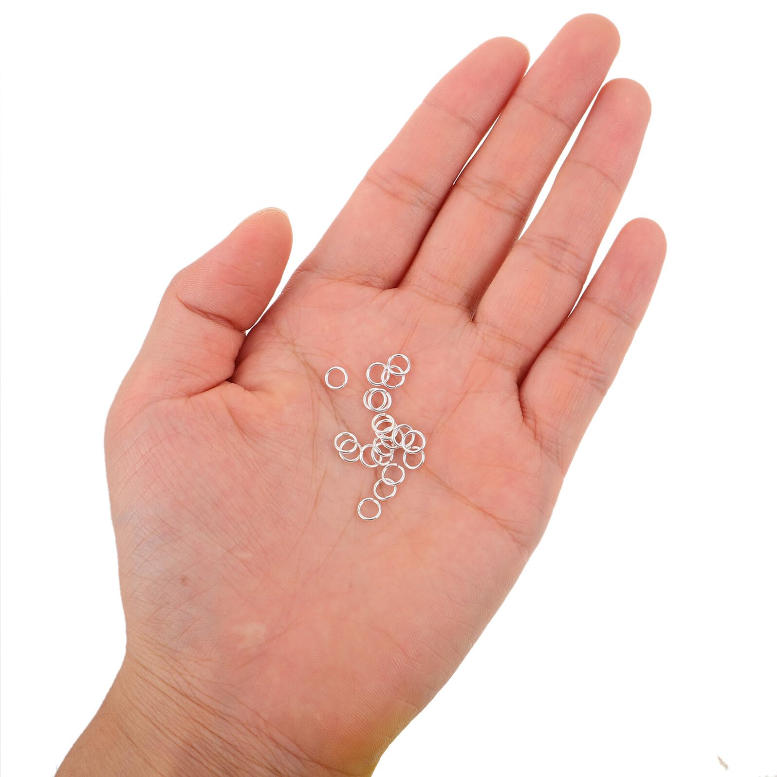 S925 Silber Offene Biegeringe 20 Stück Runde Schmuckverbinder | Halsketten und Armbänder, Selbstgemacht Basteln für Tägliches Tragen und Besondere Anlässe
