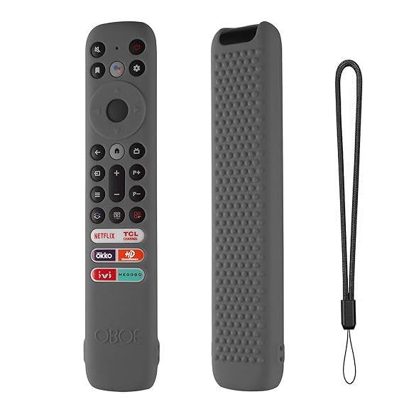 Amazon.in Buy Oboe Silicone TV Remote Cover Case Compatible with TCL Tv Remote RC802NU1 Cover
