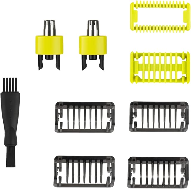 Adjustable Replacement Trimmer one Blade guards,Adjustable Guide Comb Guard For Philips Norelco one Blade Shaver QP2834 QP2724 QP2630 QP2520 - Includes 2 Nose Trimmers - Guide Comb 1/2/3/5 mm(8 Pcs)