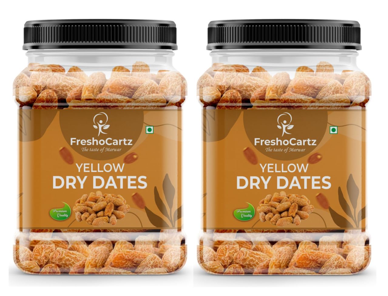 FreshoCartz Yellow Dry Dates Pack Of 2 2KG (1KG×2 Jar) | Premium Sukha Khajoor | Natural Dry Chuhara | Sweet Kharak | Traditional Indian Kharek | Jar Pack for Festive Use & Everyday Snacking-image-21