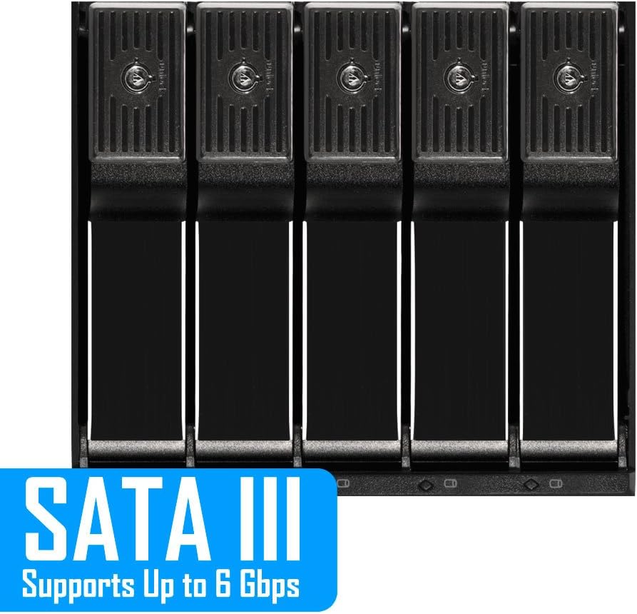 Onе-Dау Sаlе: Uр tо 40% оƒƒ Kingwin SSHD Hard Drive Enclosure Internal 5 Hot Swap Bay Mobile Rack 3.5” SSD Hybrid HDD, Backplane Enclosure, Support SATA I-III & SAS I/II 6 Gbps
