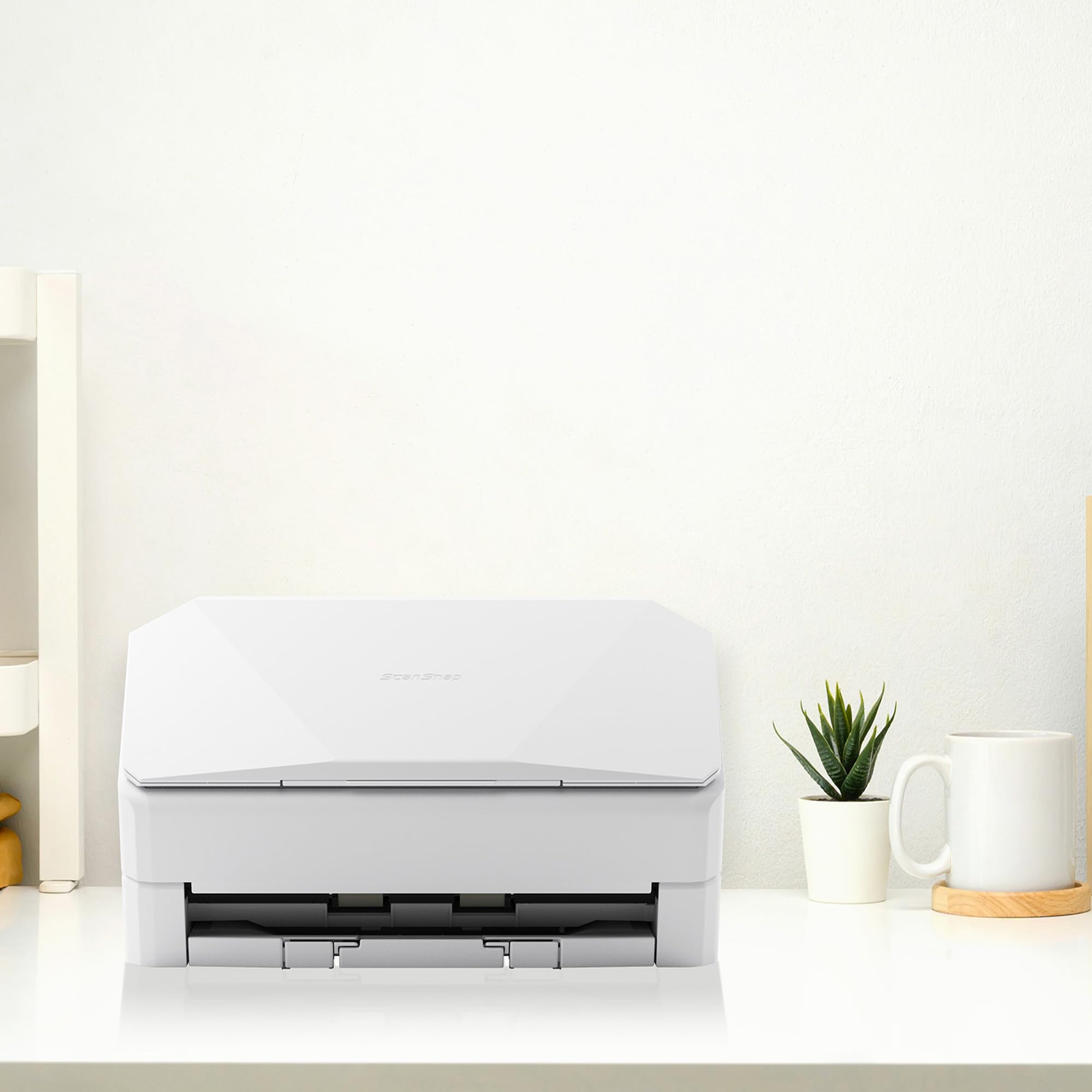 ScanSnap iX2400 A4 Document Scanner (White) – Includes Kofax Power PDF 4.0 Software – 45ppm Duplex, Automatic Document Feeder, USB 3.2, High-Resolution Office Scanner