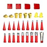 Generic Caulk Nozzle Applicators Replacement Extension Tool Supplies Caulking Tool Kit for Kitchen, 30 Piece