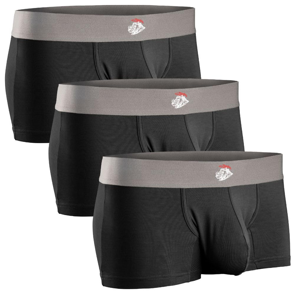 Real Men Natural Modal Pouch Boxer Briefs - ABCD Custom Pouch Size - Waist XS-5XL