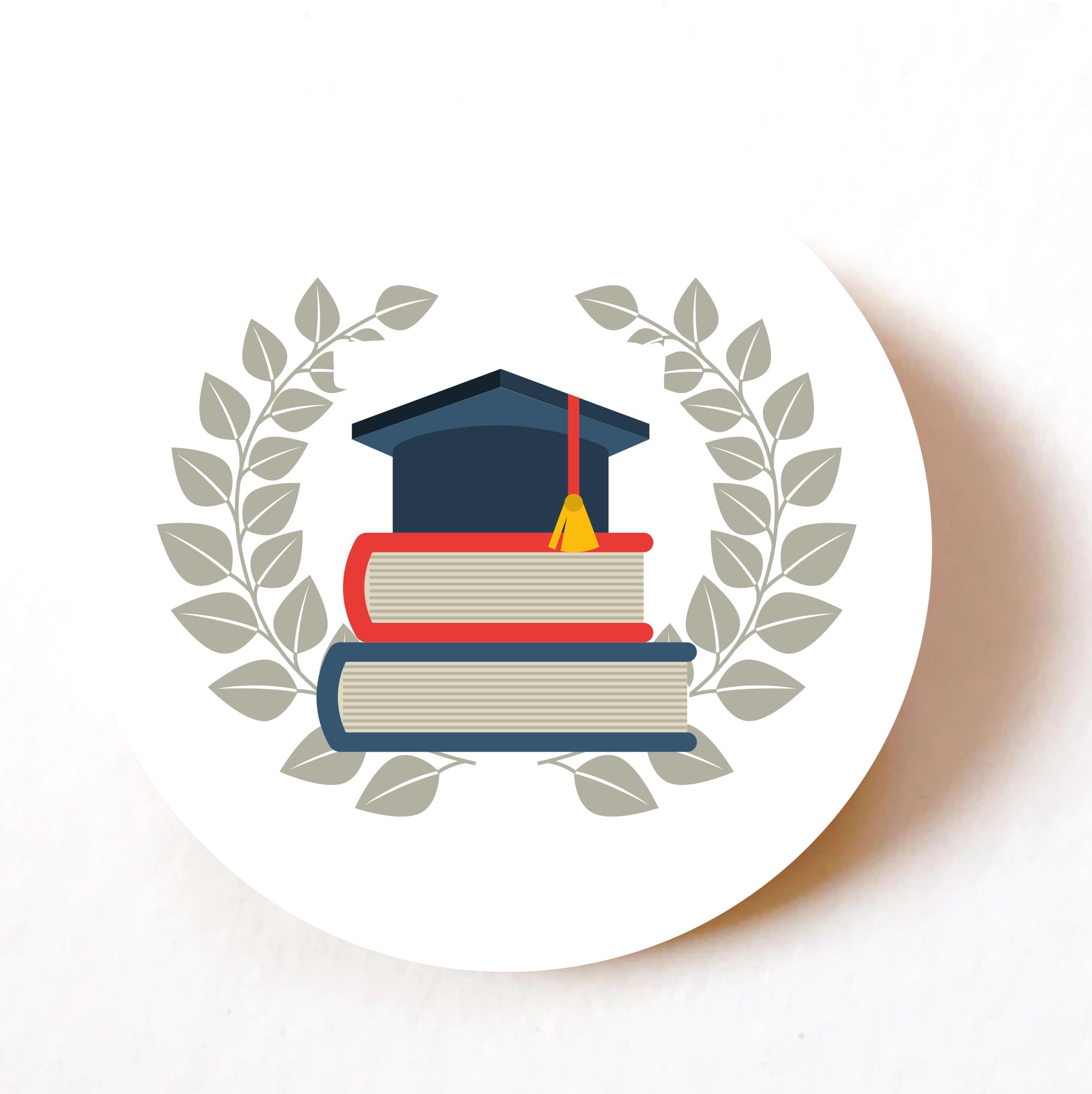 stika.co Set of 72 Graduation Hat Stickers – Class of 2025 Paper Labels | Colorful Adhesive Stickers for Crafts, Cards & Decorations