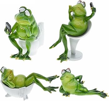 Amazon.co.jp: トイレに座っている面白いカエルの置物 カエルの置物 Amazon.co.jp: トイレに座っている面白いカエルの置物 カエルの置物