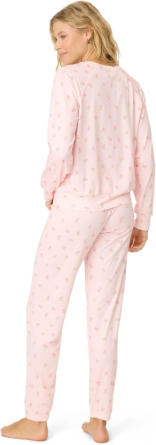 PJ Salvage womens [Amazon Exclusive] Cloud Jersey Jogger Pajama 2-piece Pj Set - Image 4