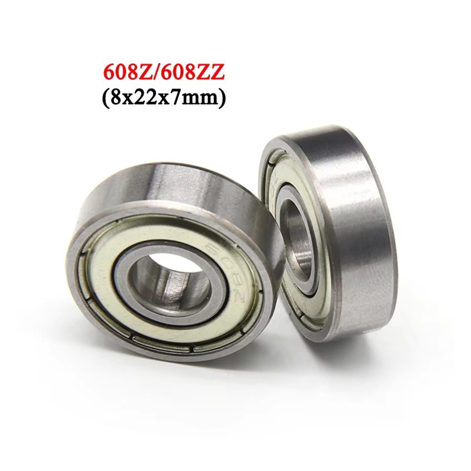 MESKEL Kit Roulements Roue Roulements À Billes 608Z 608ZZ Gorge Profonde ABEC-7 pour Mini Roulement en Acier Au Carbone Skateboard Scooter Pièces