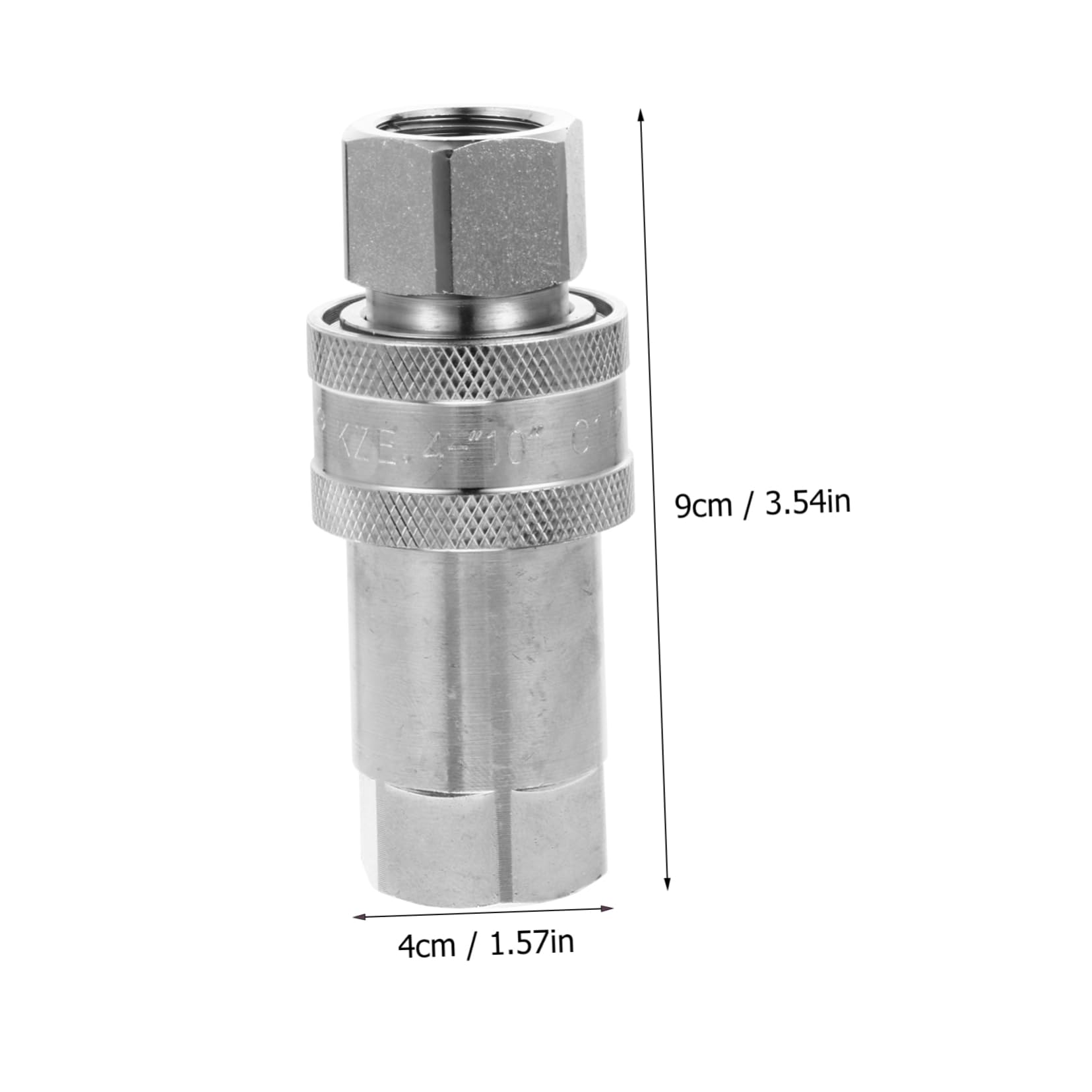 Garneck Quick Connect Pressure Washer Adapter Carbon Steel Hydraulic Connector Double Shut-off Seal