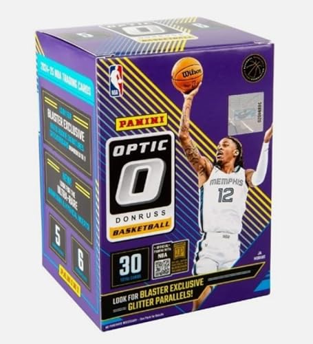 Panini 2024-25 Donruss Optic NBA Basketball Factory Sealed Blaster Box (6 Packs of 5 Cards)