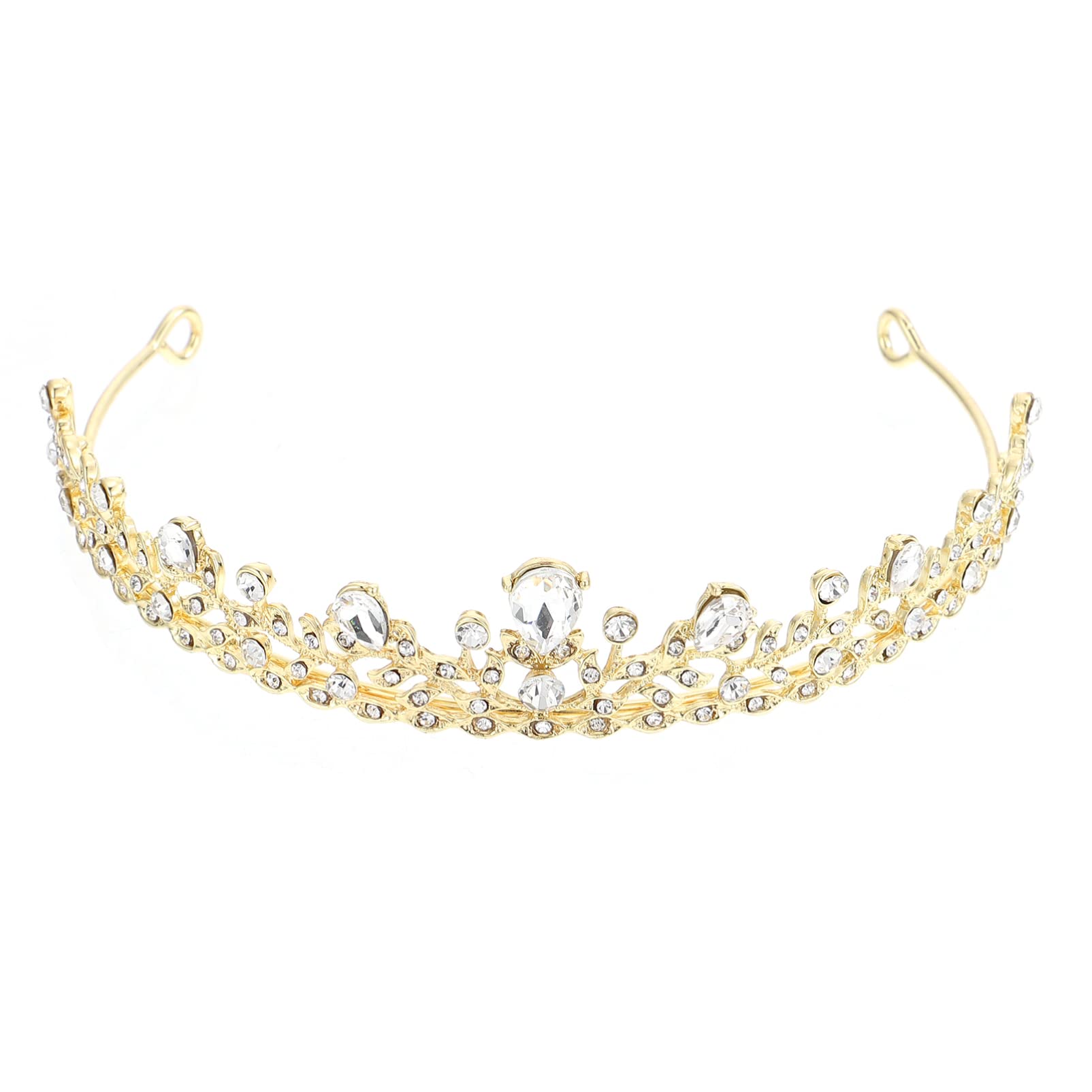 minkissy 2 diademas de aros, tiaras para novia, graduación, diadema de diamantes de imitación, tocado de fiesta para niñas para diamantes de imitación: princesa vintage plateada, reina de concurso