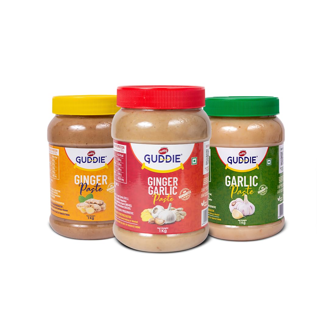 See full amazon price history chart for Nutty Guddie Ginger Garlic Paste 1Kgs (Pack of 3 Pcs 1Kg) Naturally Processed, Quality Assured, Fresh Ingredients Nutty Guddie Ginger Garlic Paste 1Kgs (Pack of 3 Pcs 1Kg) Naturally Processed, Quality Assured, Fresh Ingredients (B0C7VRD91K) Amazon Price History, Amazon Price Tracker