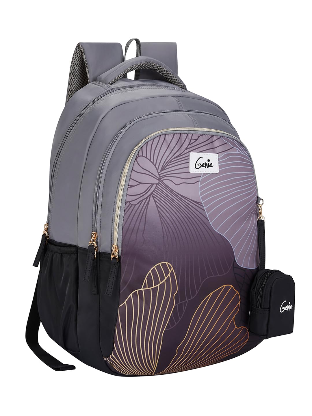 Emberlit School Backpack For Girls |19 Inch-36 Litres With Three Compartments, Light Weight with Padded Shoulders |Best for Books, Water Bottles, Stationery, Lunch Box & Essentials - Black-image-10