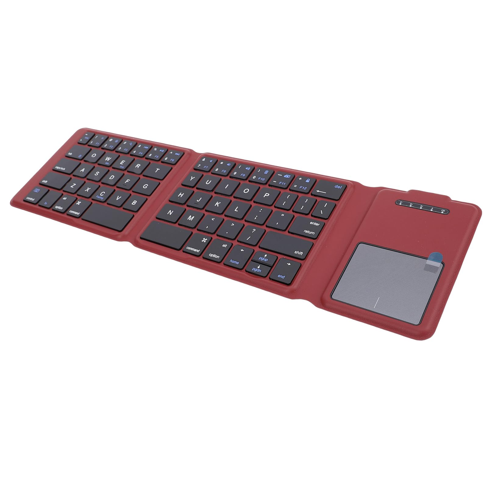 Tastiera ultra sottile con touchpad 3 tasti ripiegabili ricaricabili con commutazione dei dispositivi per viaggi in ufficio a casa