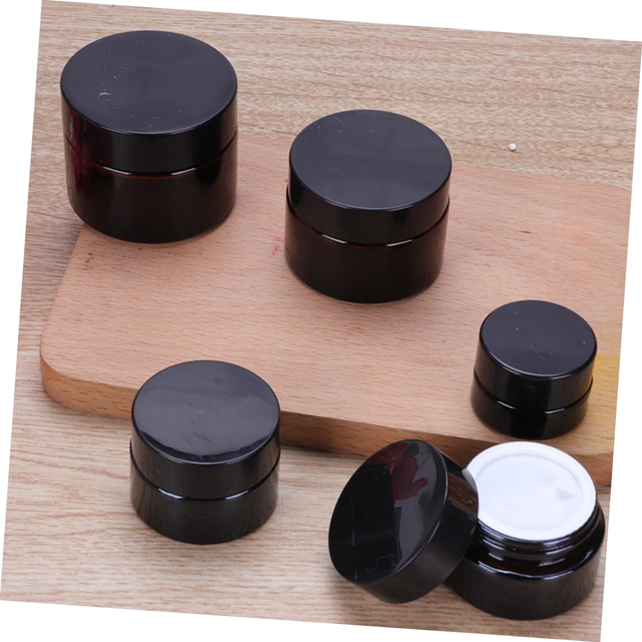 Barattoli in Vetro per Crema 10g Color Caffè, 20 Pezzi