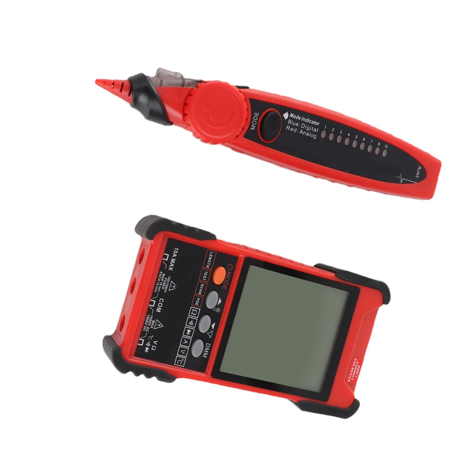 Netzwerkkabel-Tester-Set für Effiziente Signalprüfung, Multifunktionales Kabel-Tracker- und Leitungssuch-Set für Profis, Langlebige ABS-Konstruktion, 500 M Messung