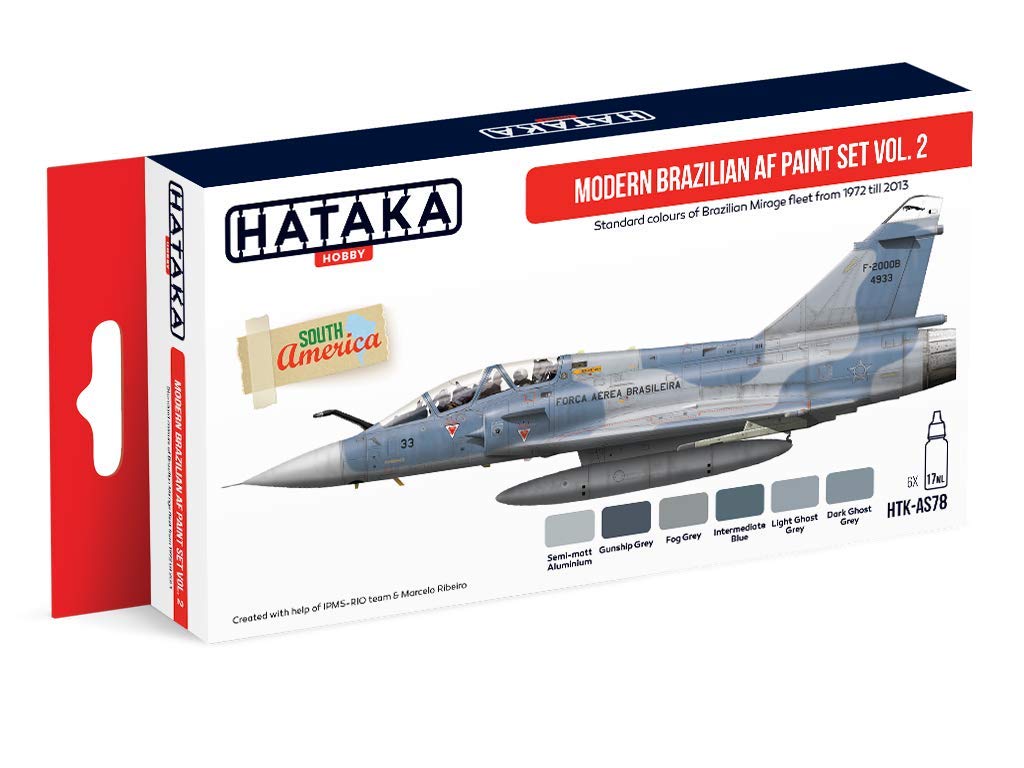 Hataka HTKAS78 6 x 17ml - Acrylic Paint Set -  Modern Brazilian AF vol. 2