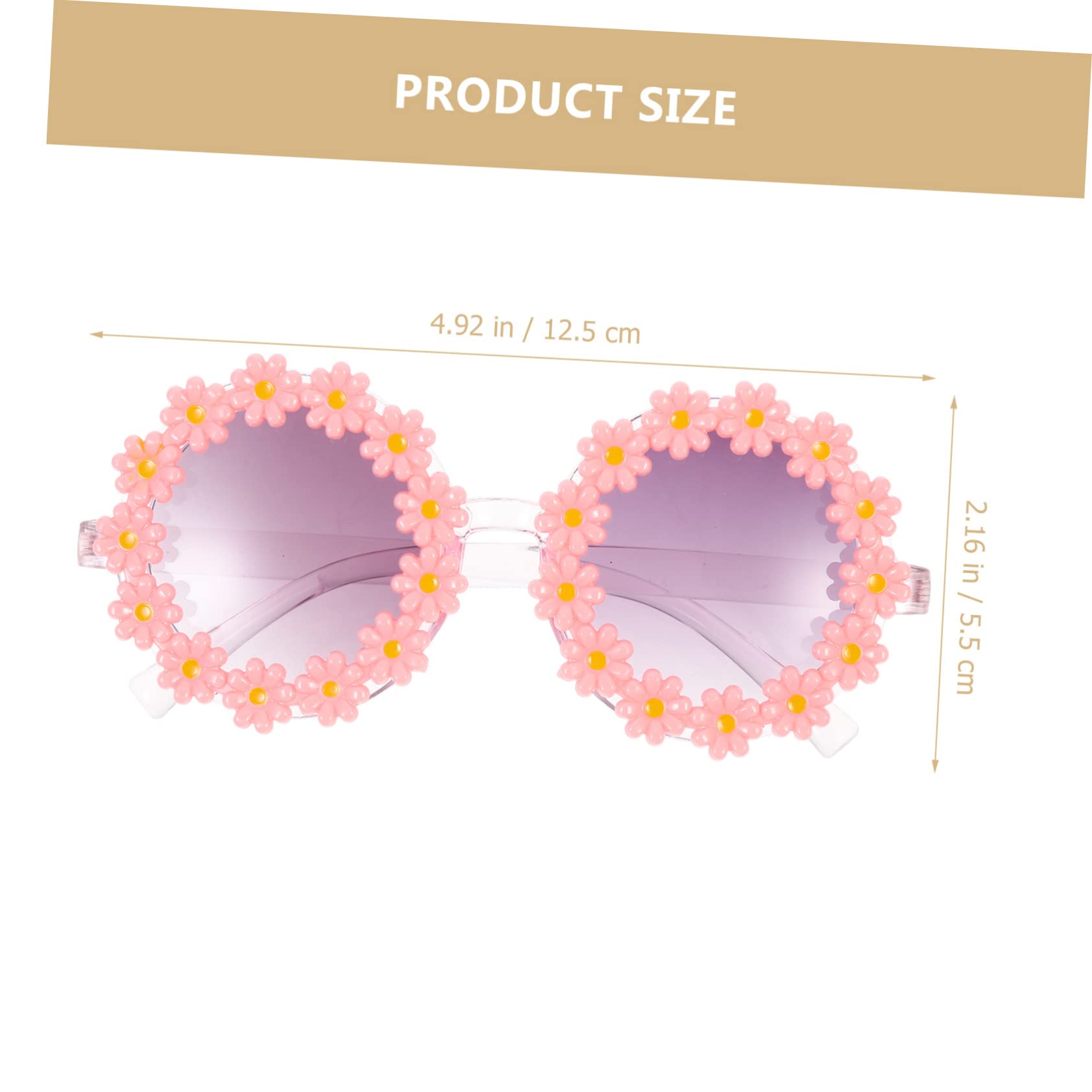 FOMIYES Boys and Girls Sunglasses Flower Glasses Childrens Flower Sunglasses Decor