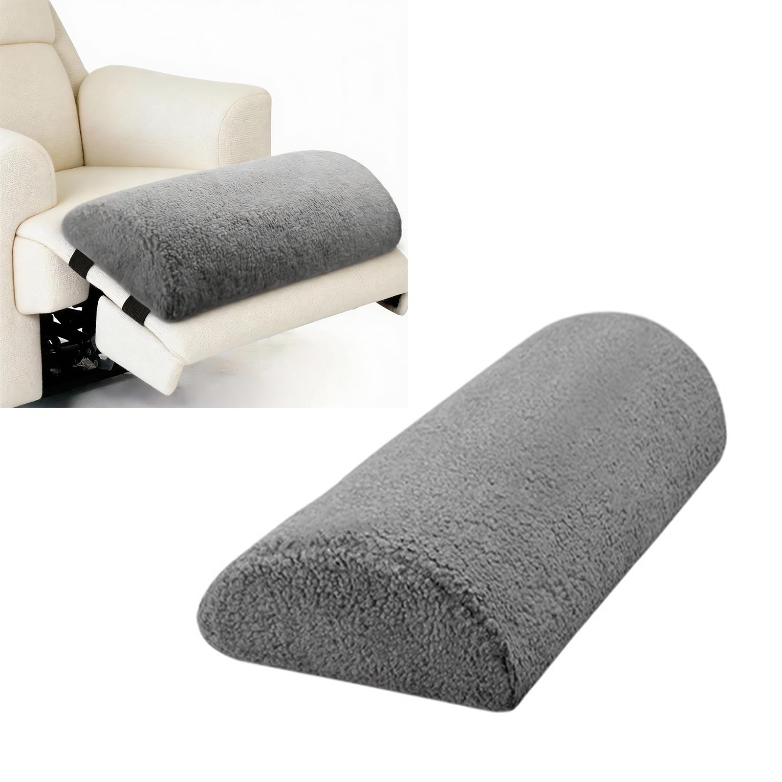 Multifunctional Recliner Leg Rest Cushion –Cushion Halfmoon Pillow with Adjustable Strap,Multi-Purposefor Leg Elevation, Back Support & Knee Comfort, Suitable for Sofa, Bed, Moon Chair & Office Chair