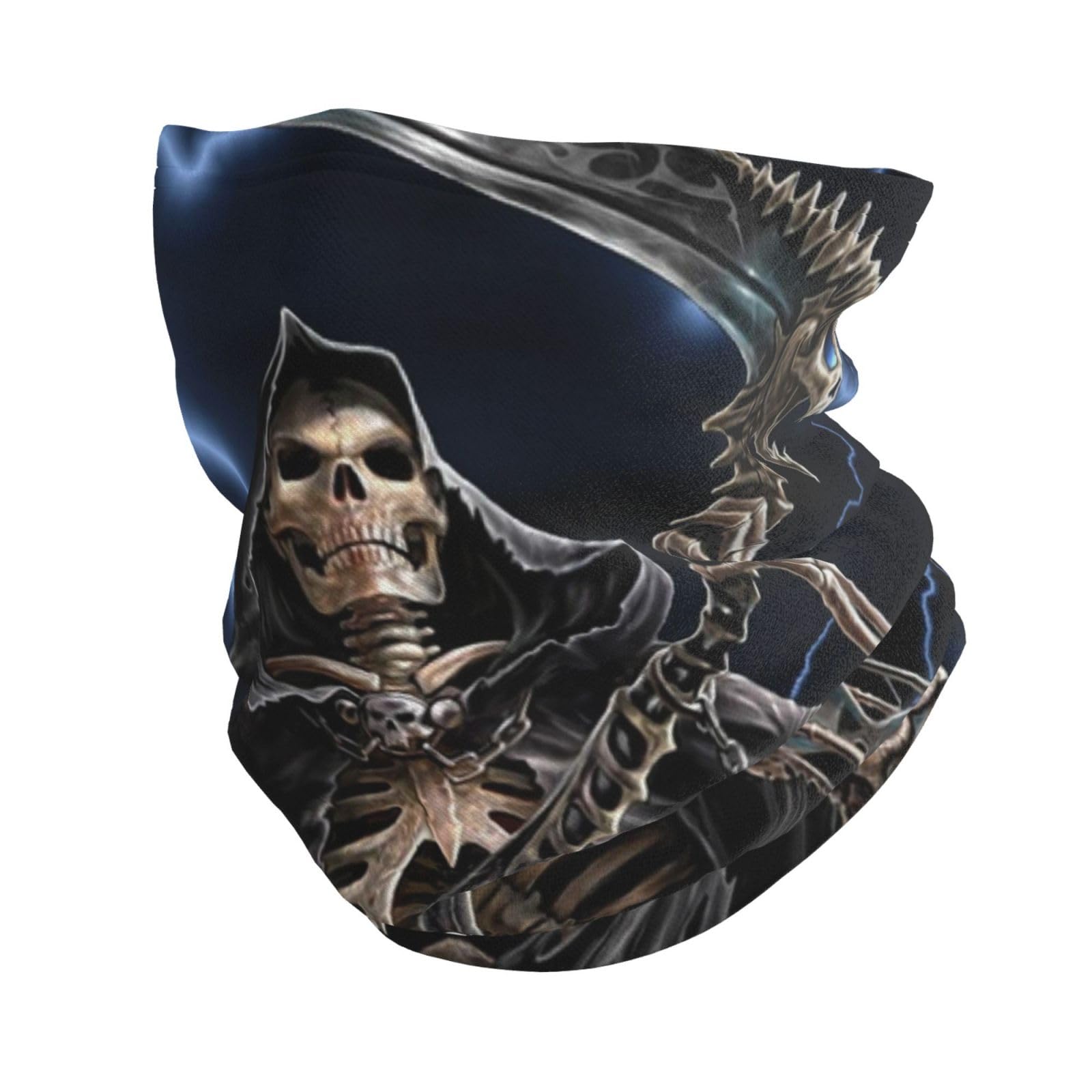 Multifunctional Headwear Grim Reaper Skull Hourglass Ourdoor Face Balaclavas Neck Gaiter Bandanas Scarf For Men Women Outdoor Sports