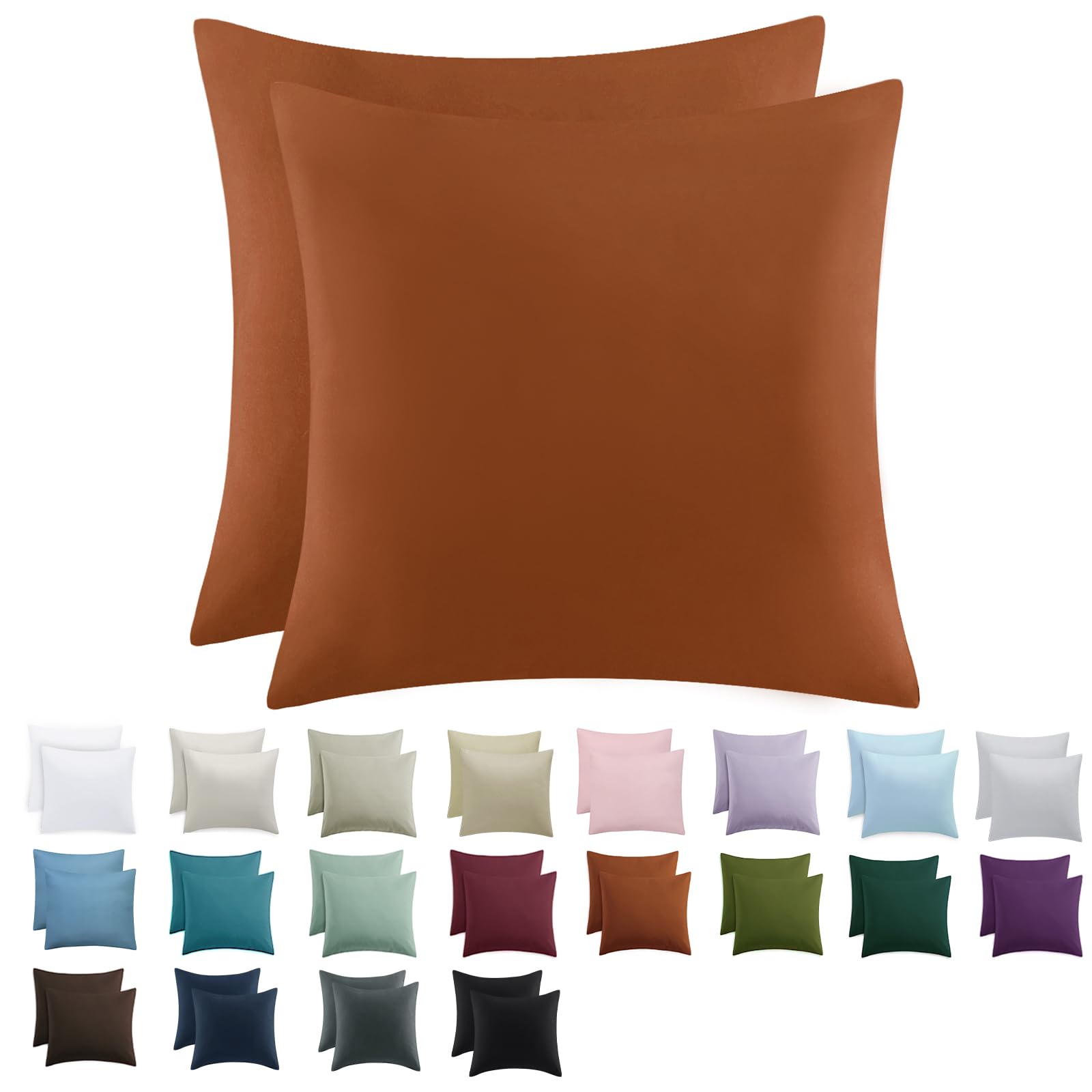 Tifschlaf Kissenbezug 2er Set - Kopfkissenbezug mit Reißverschluss aus Mikrofaser Weich, Pillow Case