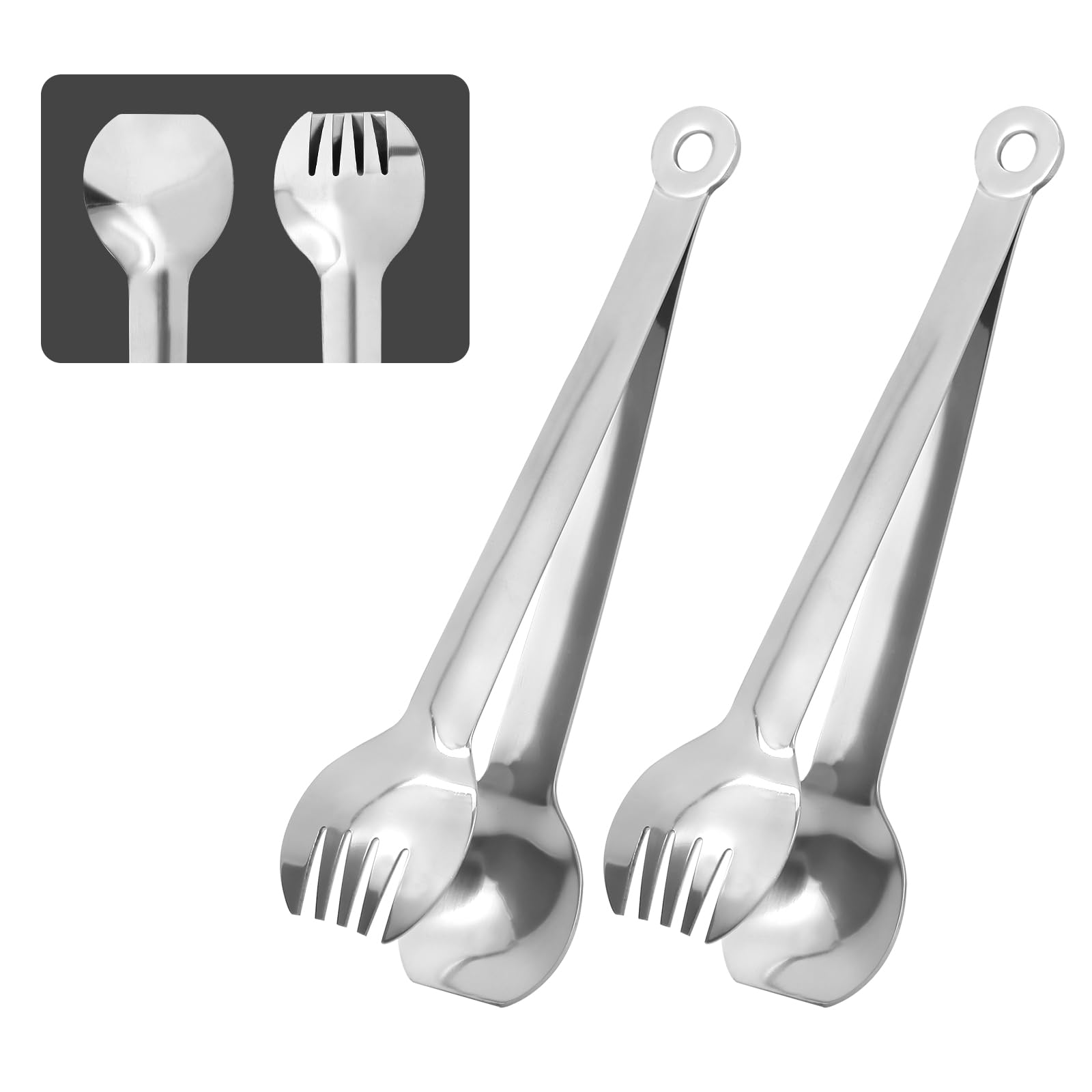 Pinze Per Zucchero E Ghiaccio 2 Pezzi | Acciaio Inox | 15,2cm | Per Buffet E Bar | Colore Oro - Foto 6