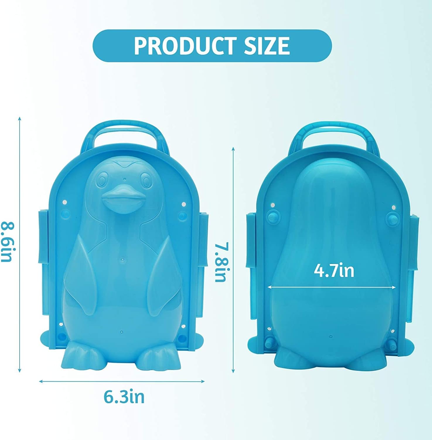 Holady 3D Penguin Shape Snow and Sand Mold for Kids and Adults - Outdoor Activities and Beach Toy