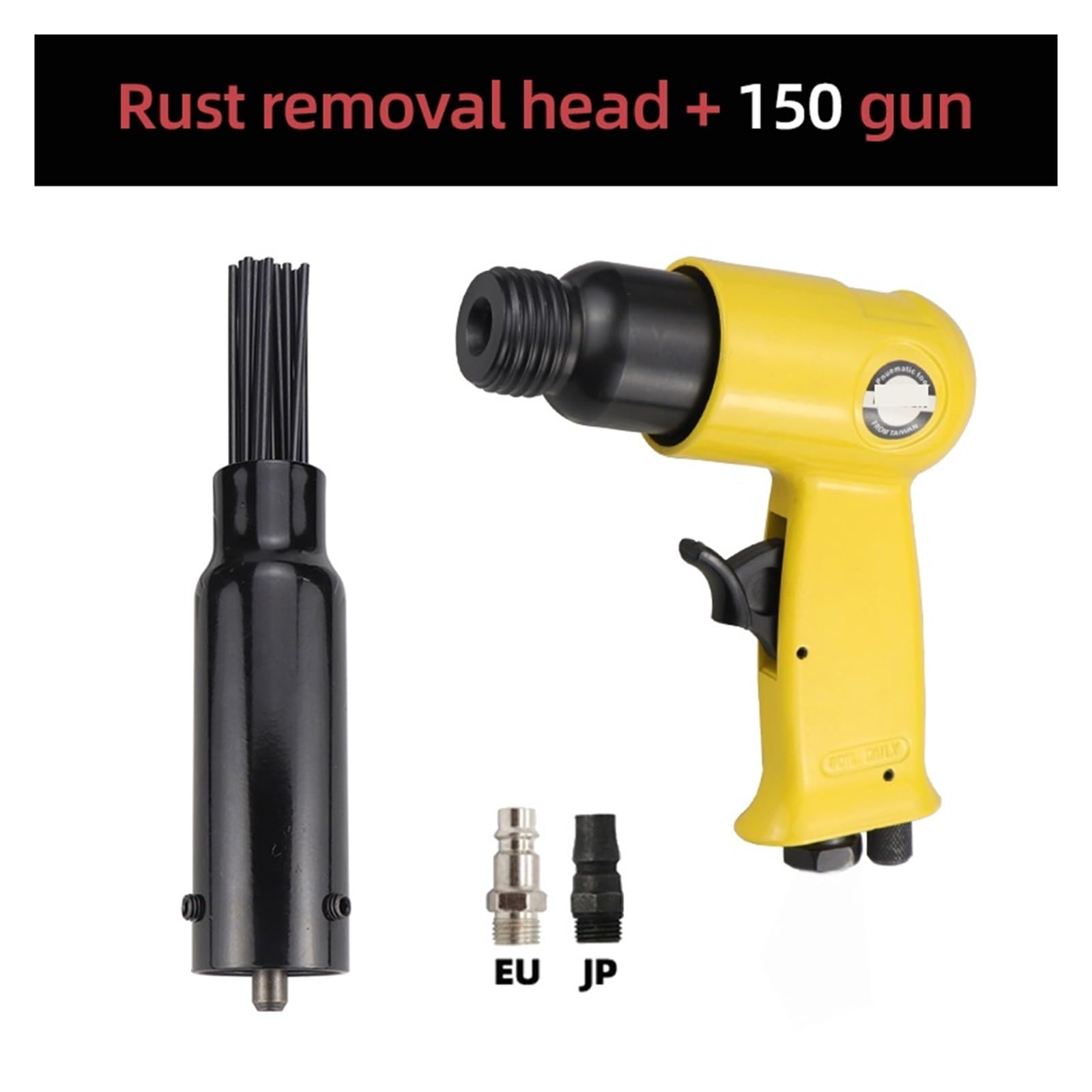Pneumatyczny pistolet pneumatyczny 19 igłowy do usuwania rdzy Młotek Mały środek Narzędzia pneumatyczne Narzędzie czyszczenia z metalu Wielofunkcyjne zastosowanie(150Y 19 needles)