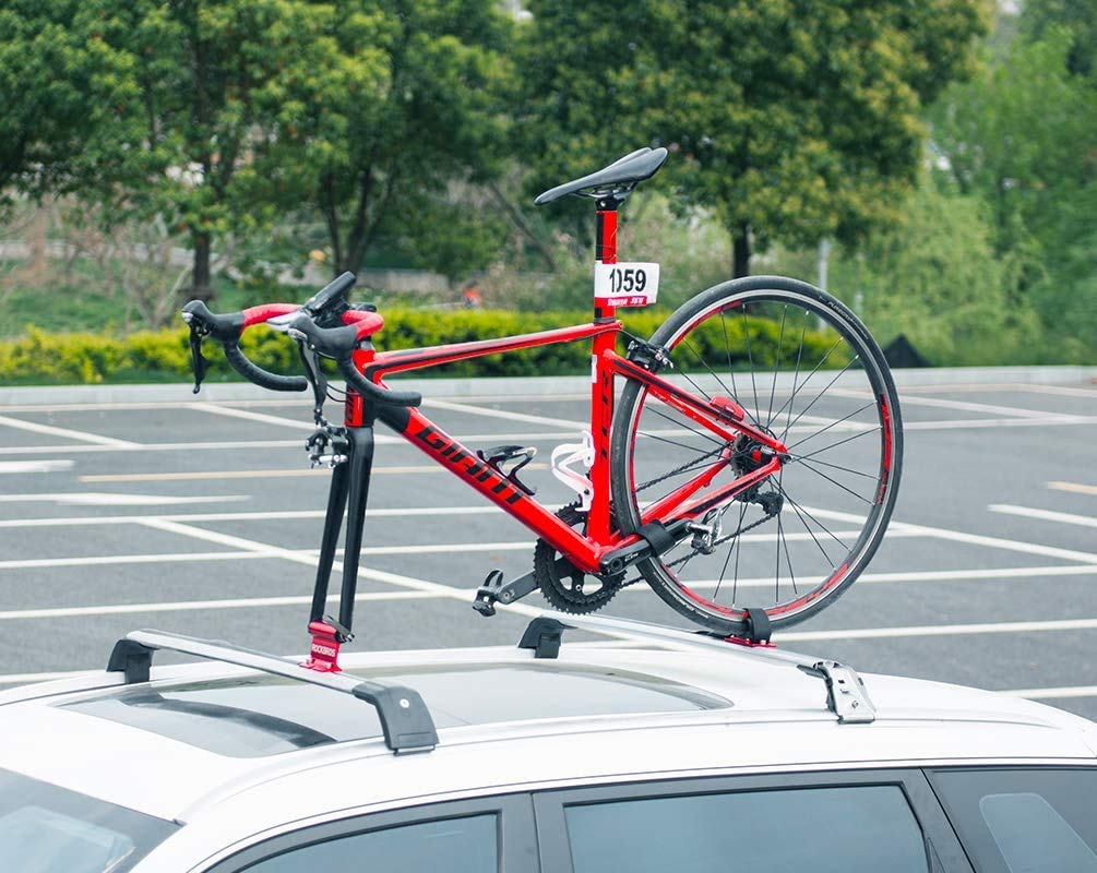 ROCKBROS Portabici per Auto SUV con Barre Portatutto, Supporto Bicicletta Sgancio Rapido