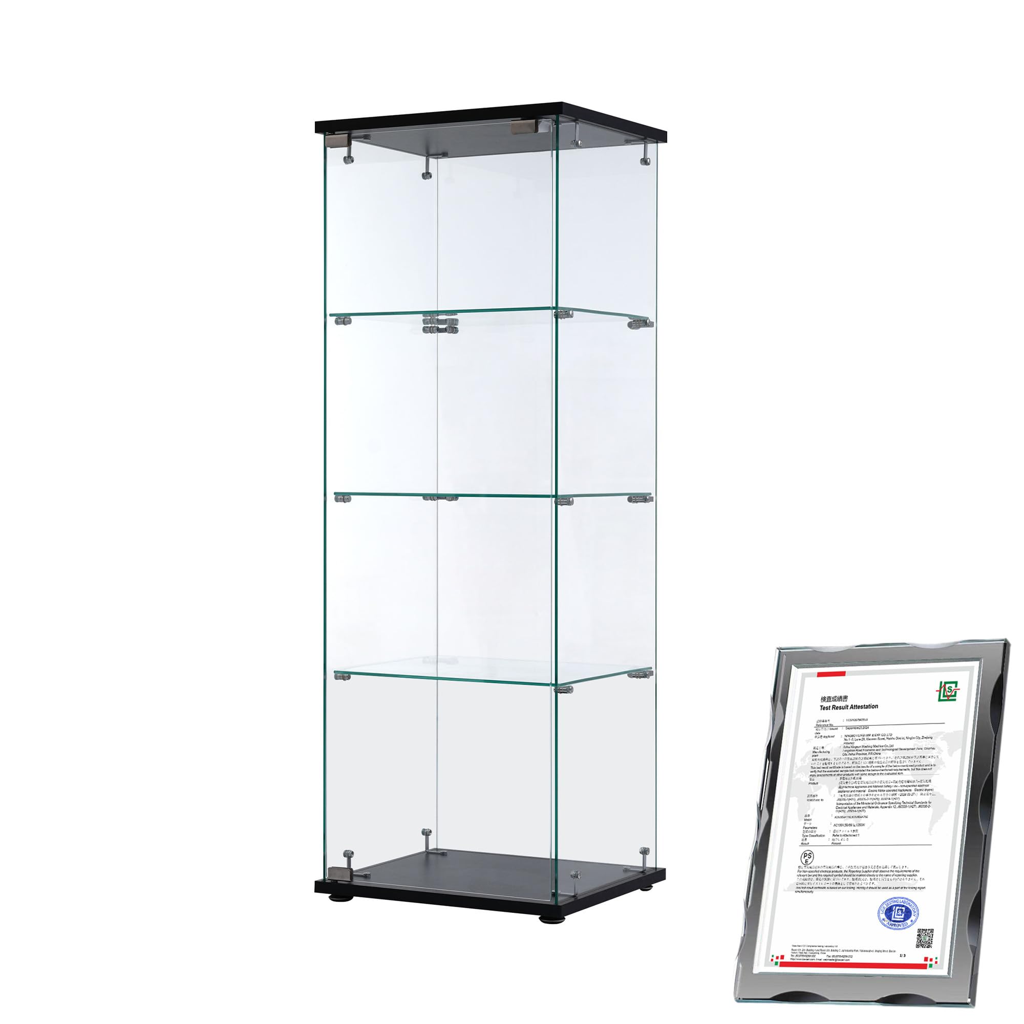 Amazon.co.jp: BTYJLEBE ガラスケース ショーケース【PSE認証｜5mm防爆