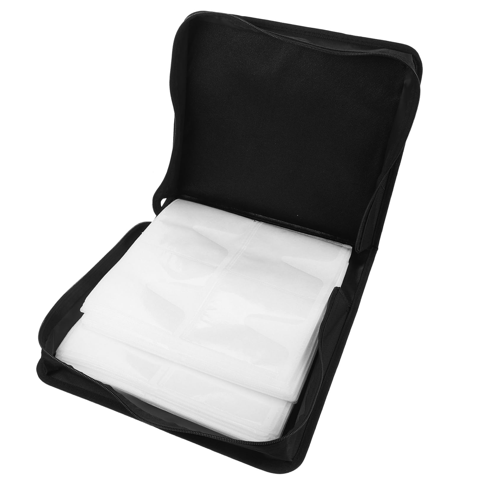 MAGICLULU Rouge Pochette 200 Rangement Capacité de PU en Grosse Pièces CD