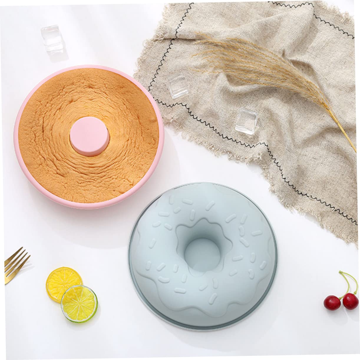 LIFKOME Juego De 3 Moldes para Donas Y Muffins Moldes para Hornear En La Cocina En Surtidos para Cocinar A Diario Y para Fiestas.